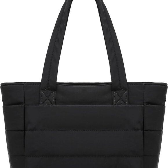 Women's Puffy Tote Bag Lightweight Large Travel Work Shopping - Picture 1 of 6